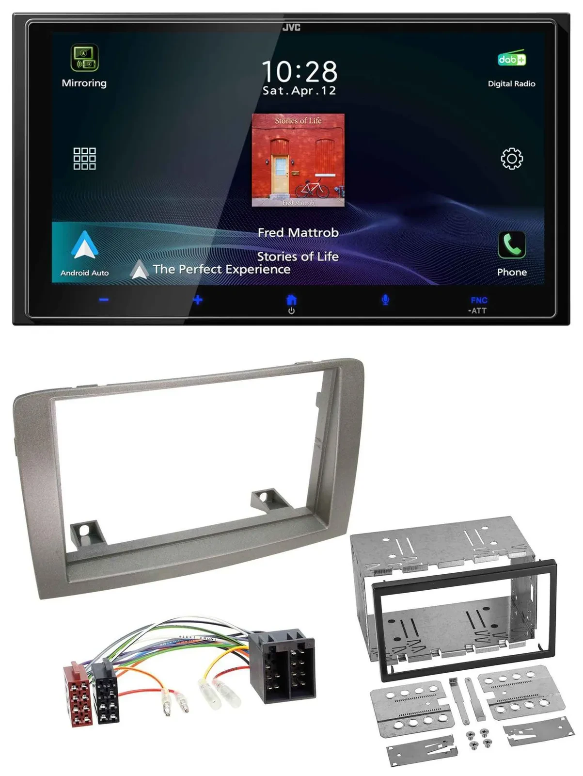 JVC USB Bluetooth 2DIN DAB MP3 Autoradio für Lancia Musa (2004-2012)