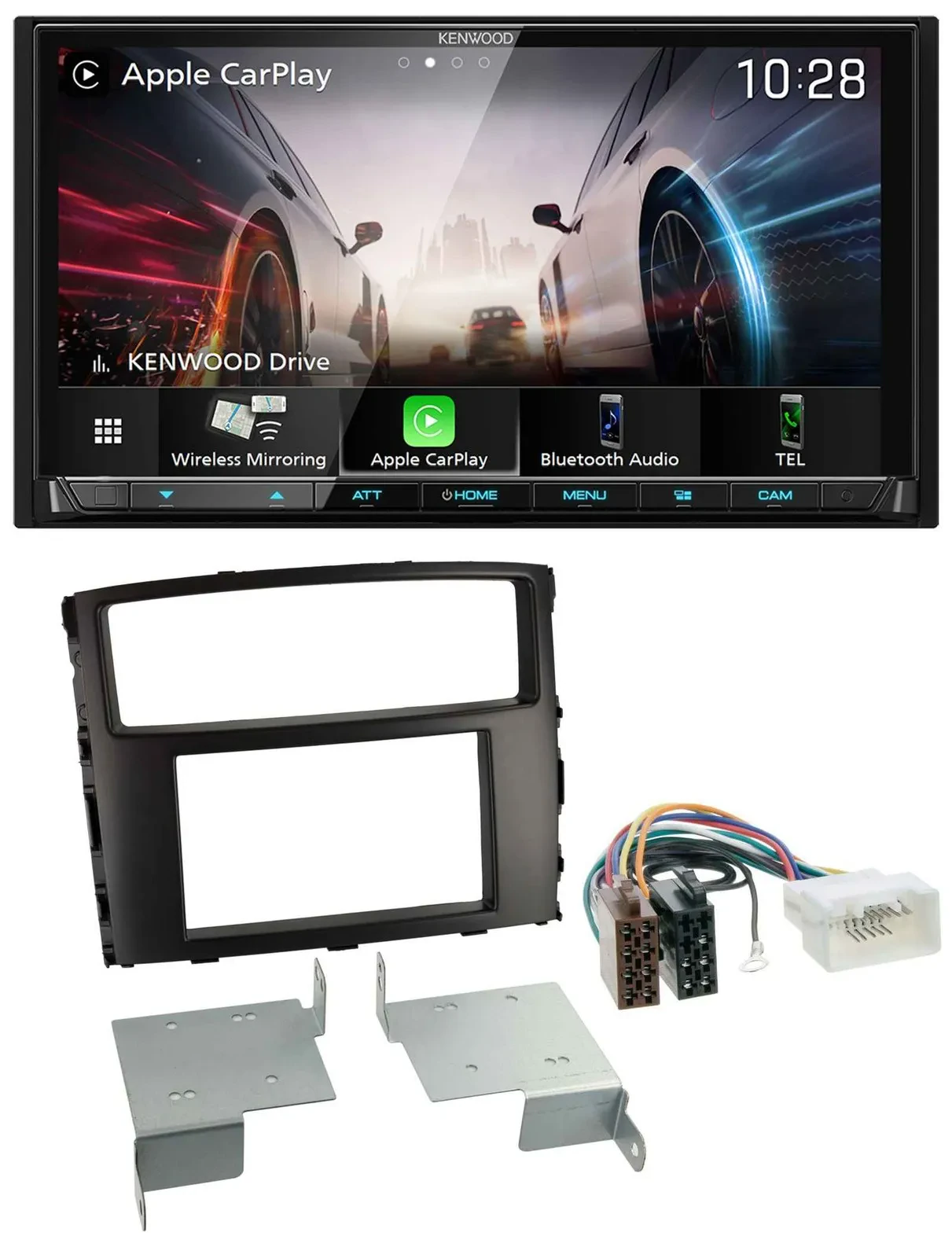 Kenwood MP3 2DIN USB DAB Bluetooth Autoradio für Mitsubishi Pajero Shogun ab 14