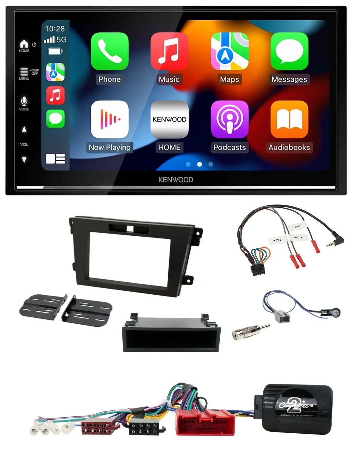 Автомагнитола для Mazda CX-7 (2008–2010) Kenwood 2DIN, DAB, USB, Bluetooth