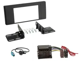 Einbauset Doppel DIN Autoradio für BMW X5 E53 2002 2006 Quadlook