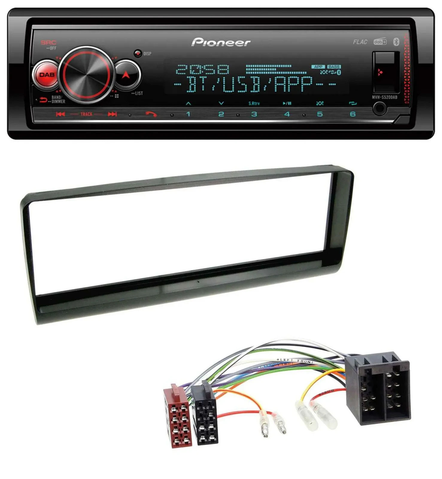 Pioneer Bluetooth USB MP3 DAB Autoradio für Alfa Romeo 156 (1997-2001)