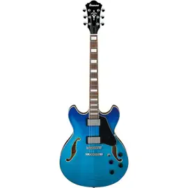 Электрогитара полуакустическая Ibanez AS73FM Artcore Semi-Hollow Azure Blue Gradiation