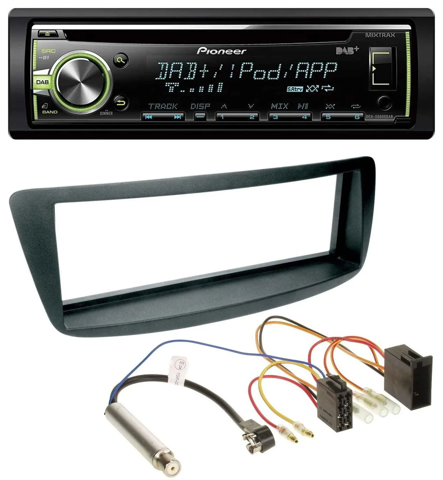 Pioneer DAB USB MP3 AUX CD Autoradio für Peugeot 107 Citroen C1 Phantomeinspeisu