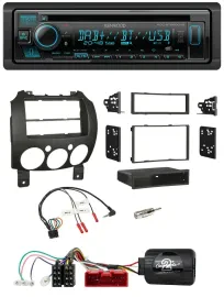 Kenwood Bluetooth DAB CD Lenkrad USB Autoradio für Mazda 2 2007-2014 nur Panason