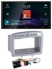 JVC USB Bluetooth 2DIN DAB MP3 Autoradio für Peugeot 308 09-13 warmsilber