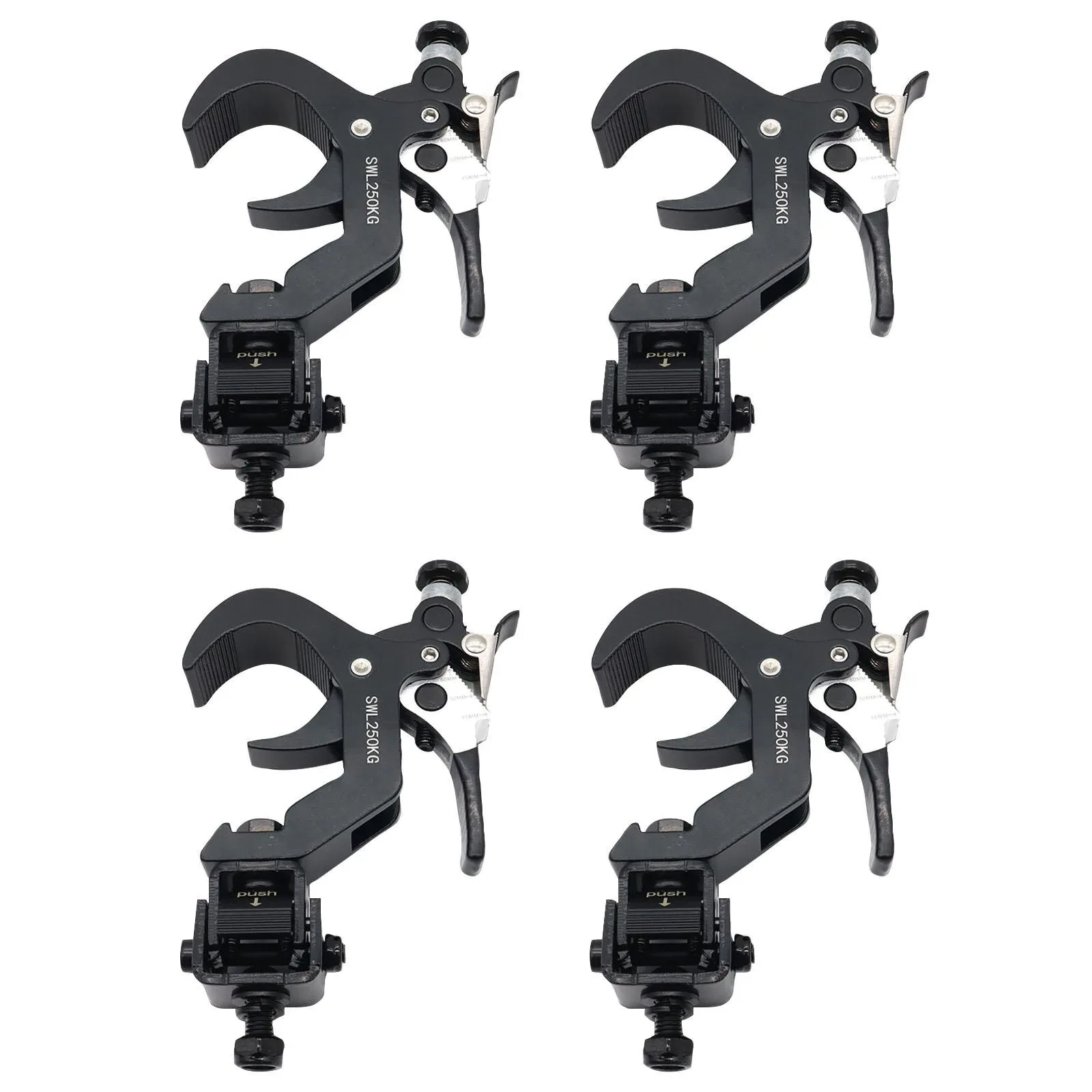 ProX T-QFXPRESSX4 4 Quick 90° Folding Xpress Truss Light Clamp 2" Black