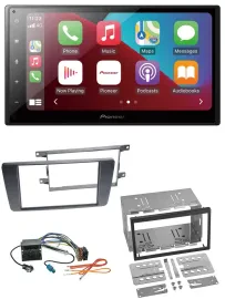 Автомагнитола Pioneer 2DIN, USB, Bluetooth, DAB, MP3 для Skoda Octavia (2004–2013) и Octavia Scout (2006–2012)