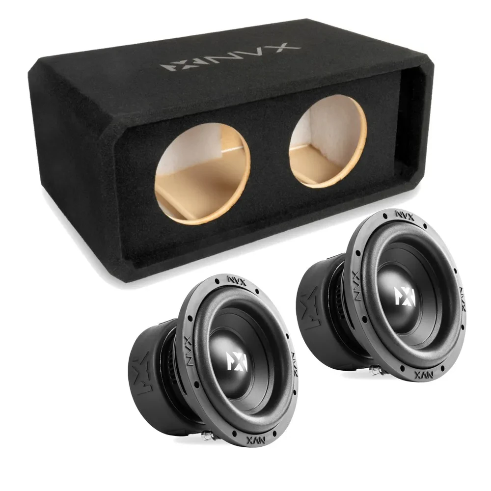 Сабвуфер пассивный NVX NE82P/NSW82V3 корпус 2x8", щелевой порт, МДФ 3/4", с 8" сабвуфером