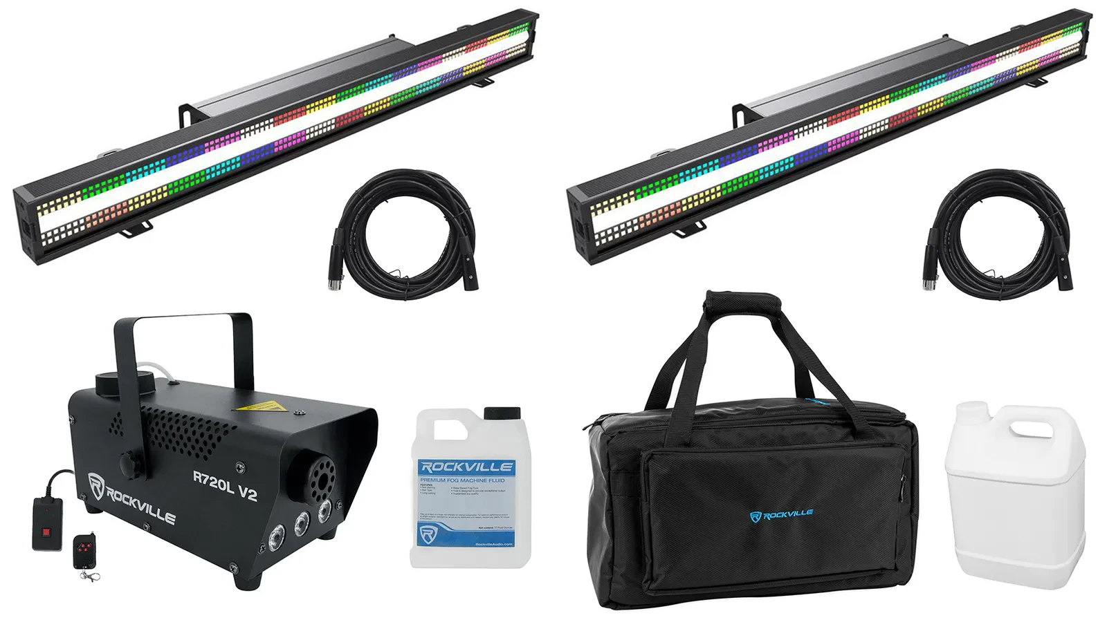 Комплект светового оборудования American DJ Jolt Bar FX2+R720L V2+BAG1200+RDX5M25