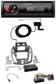 Автомагнитола для Ford Transit Connect (2012–2018) Pioneer 1-DIN, DAB, USB, AUX, MP3