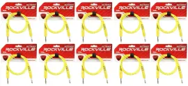 Коммутационный кабель Rockville RCTR103Y Yellow 0.9 м (10 штук)