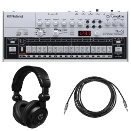 Roland TR-06 Drumatix Rhythm Performer, Bundle with TAPH100 Closed-Back Studio M