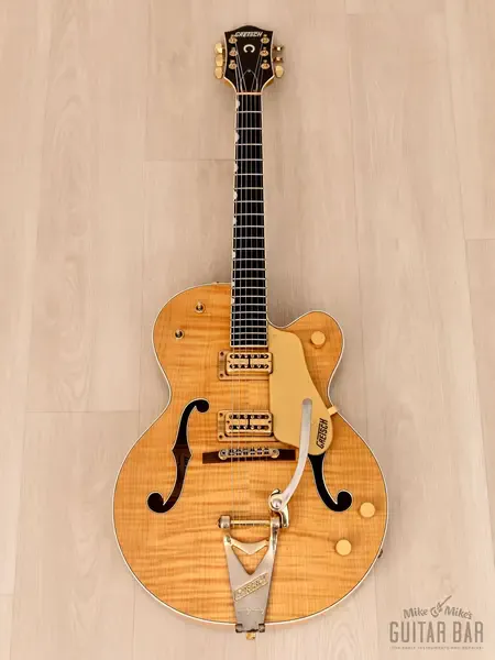 Полуакустическая электрогитара Gretsch 6120AM Nashville Amber Maple Pre-Chet Atkins Hollowbody Japan 2004 w/TV Jones, Case