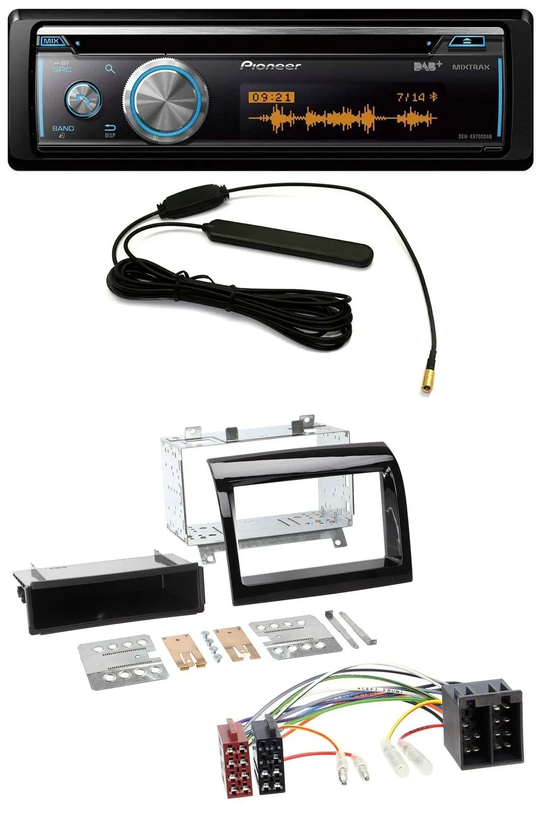 Pioneer CD USB Bluetooth DAB MP3 Autoradio für Peugeot Boxer Citroen Jumper Fiat