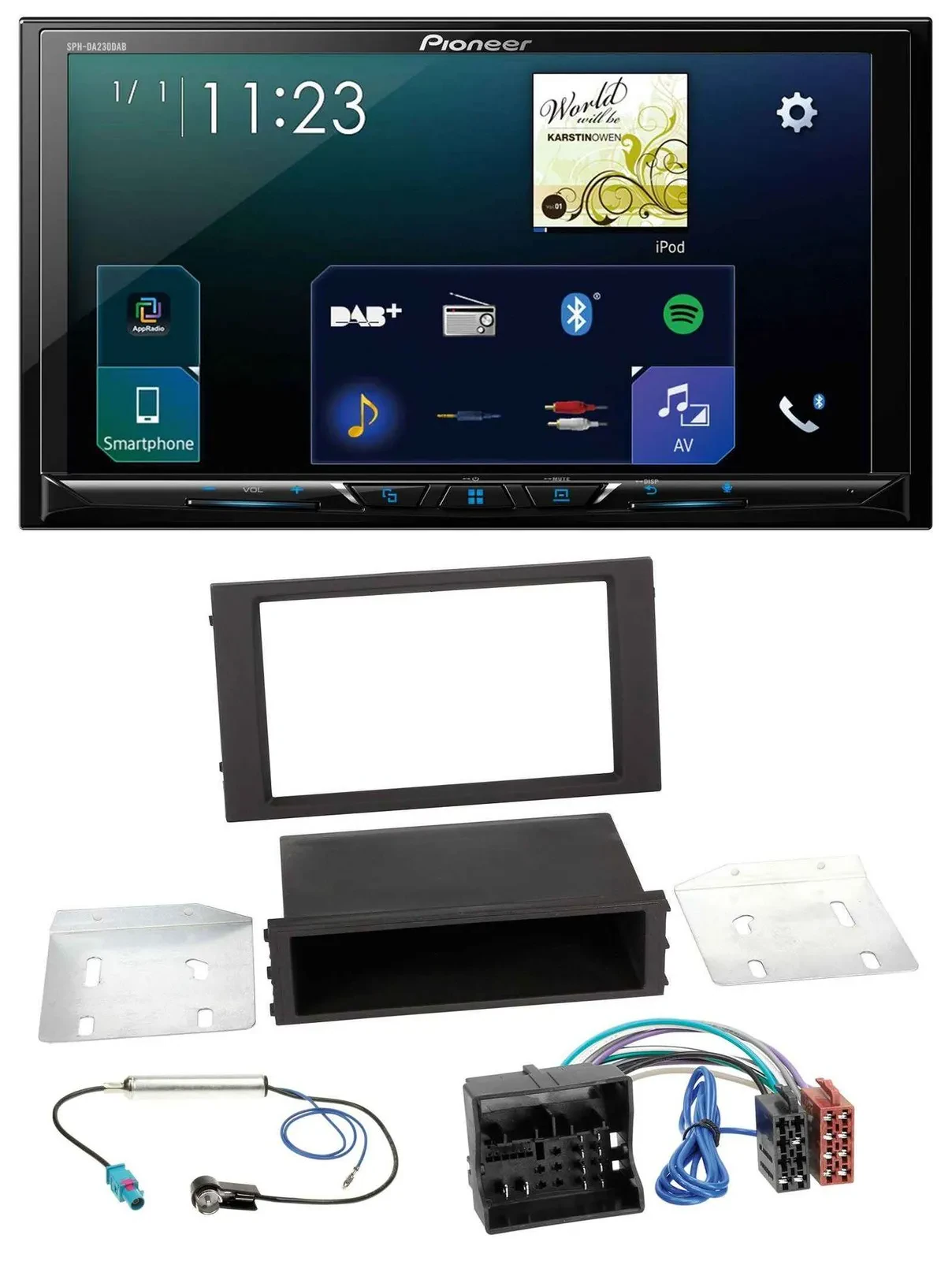 Автомагнитола Pioneer 2-DIN, DAB, Bluetooth, USB для Seat Leon (с 2014)