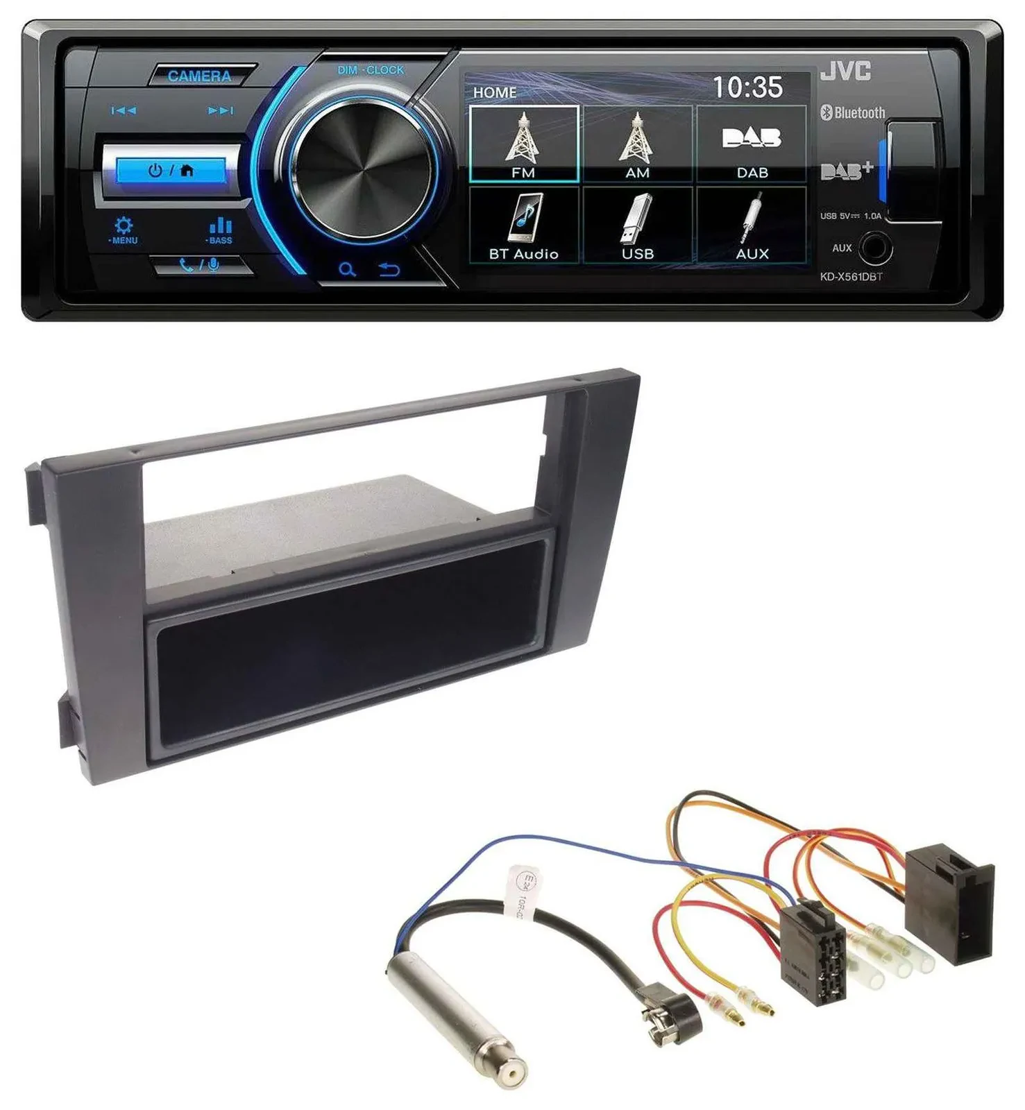 JVC Bluetooth MP3 USB DAB Autoradio für Audi A6 C5 2001-2005 Symphony ISO