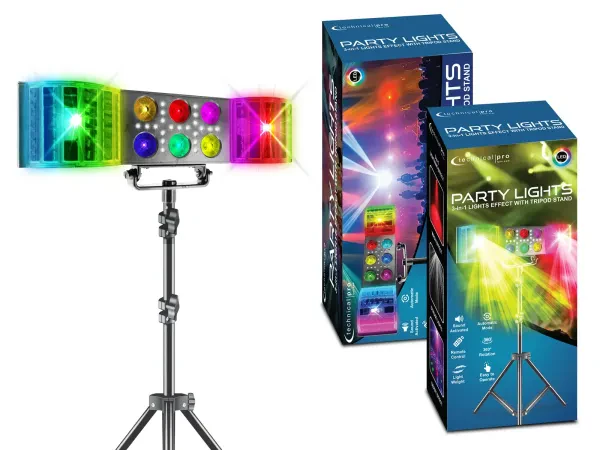 Technical Pro LGT22 DJ LED Derby/Par Strobe Effect Light Bar+Tripod Stand+Remote