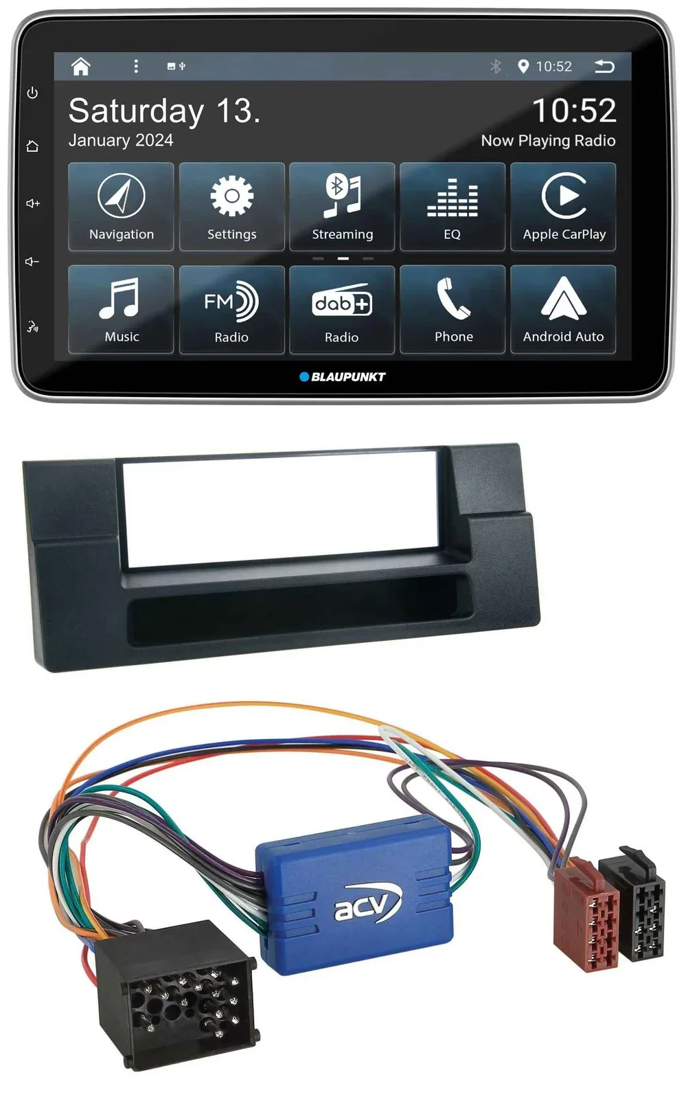 Blaupunkt USB DAB SD MP3 Bluetooth Autoradio für BMW 5er E39 X5 E53 Ablagefach A