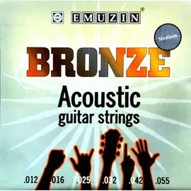 Струны для акустической гитары Emuzin Bronze 6PB 12-55