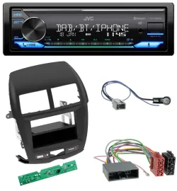 Автомагнитола для Mitsubishi ASX (2010–2014) JVC Bluetooth, DAB, USB, MP3