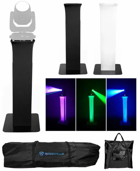 (1) Totem Light Stand+Black+White Scrims For Chauvet Intimidator Beam 355 IRC