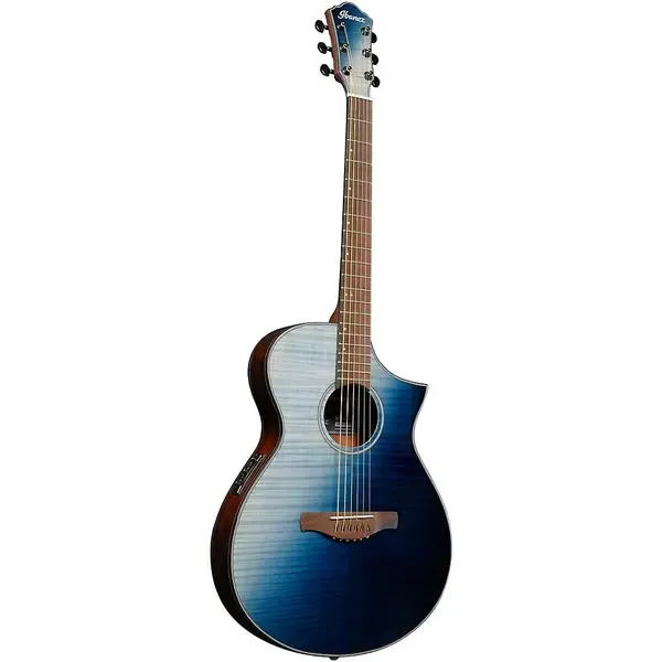 Электроакустическая гитара Ibanez AEWC32FM Thinline Indigo Sunset Fade