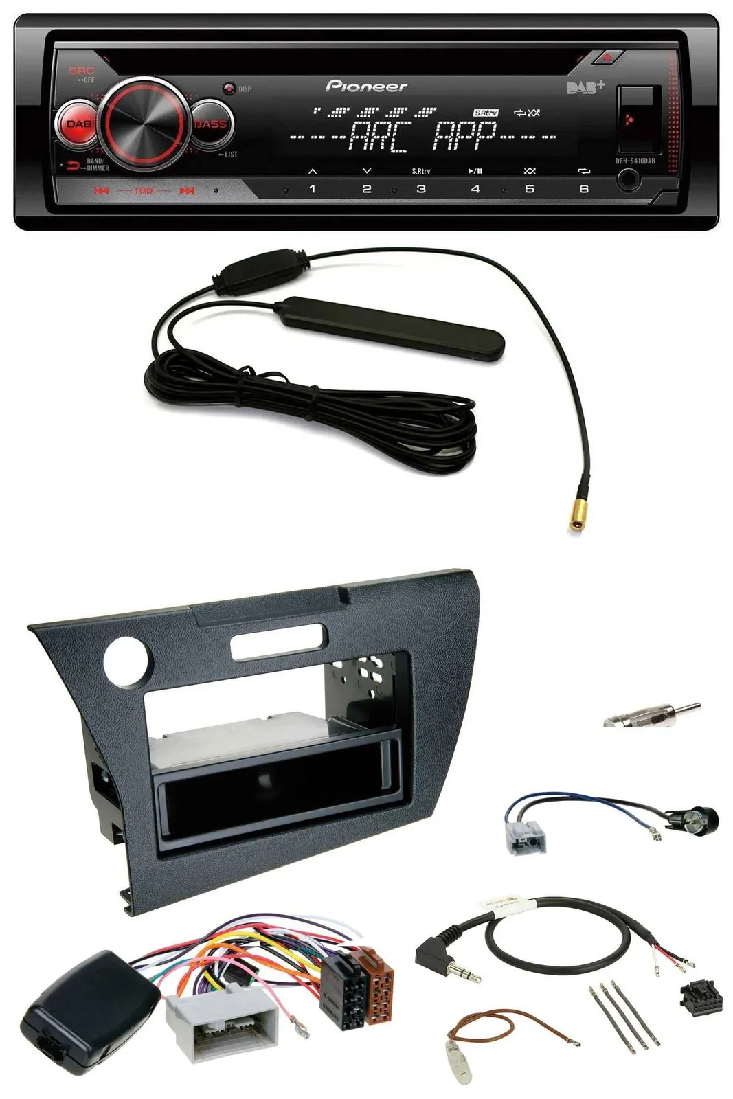 Pioneer CD USB Lenkrad DAB MP3 Autoradio für Honda CR-Z 2010-2013