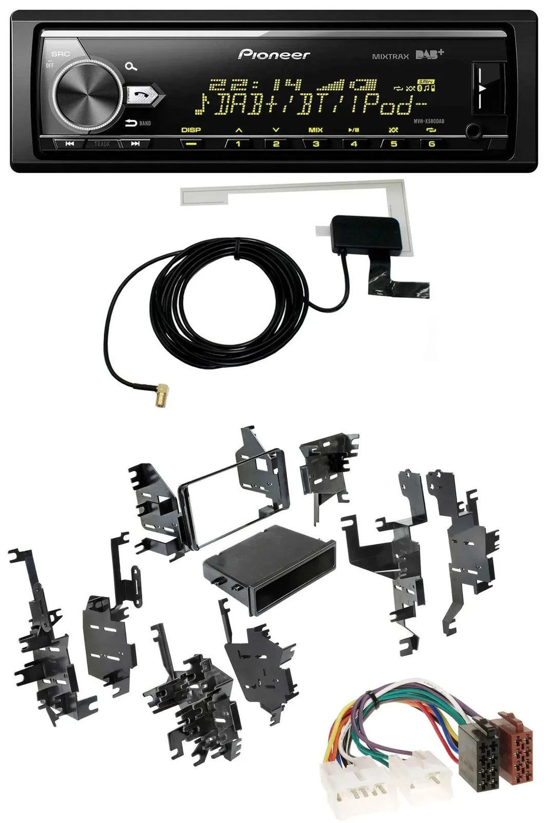 Pioneer Bluetooth DAB USB MP3 Autoradio für Toyota RAV-4 Celica MR2 Spyder bis 0