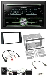 Автомагнитола Pioneer 2DIN, DAB, Bluetooth, USB, CD, для Ford Kuga 2008–2012, чёрная