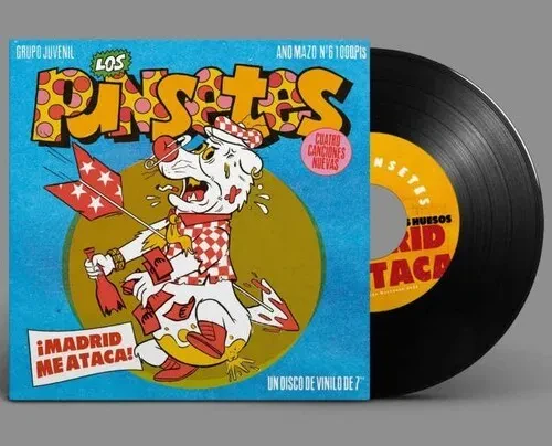 Виниловая пластинка Los Punsetes - Madrid Me Ataca [New 7" Vinyl] Spain - Import