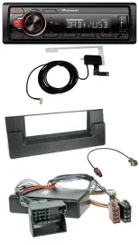 Автомагнитола Pioneer 1DIN MP3 DAB USB AUX для BMW X5 (E53) и 5 Series (E39)