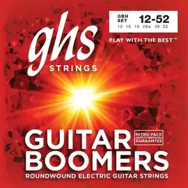 Струны для электрогитары GHS Strings GBH Boomers 12-52