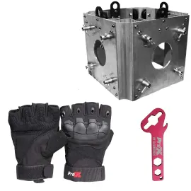 ProX XT-BLOCK 12" Trussing Sleeve Block + Black Gloves + Truss Key