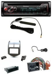 Автомагнитола для Chevrolet Aveo/Sonic (с 2011) Pioneer USB DAB MP3 Bluetooth CD темная