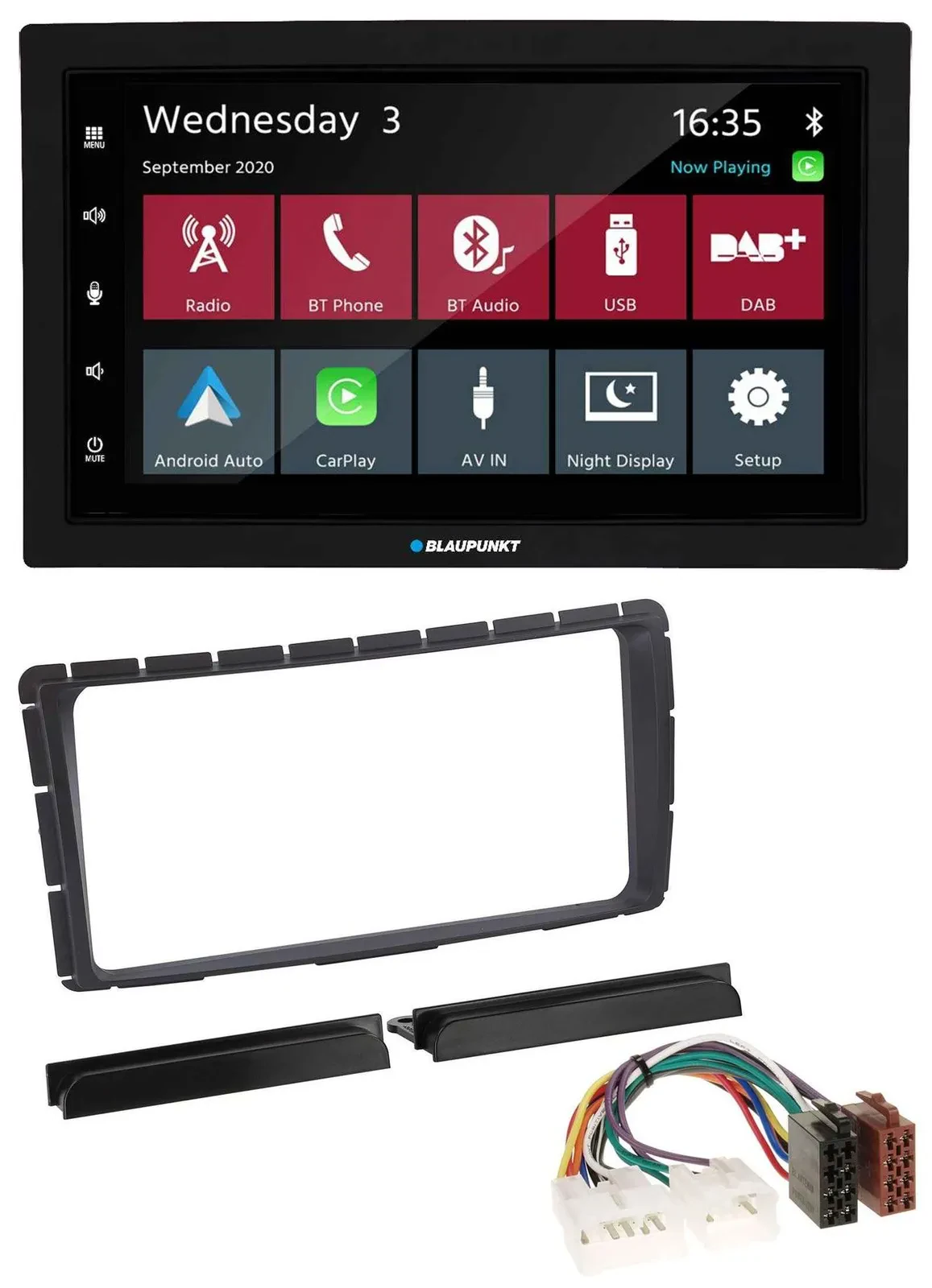 Blaupunkt 2DIN MP3 USB Bluetooth DAB Autoradio für Toyota Hilux (ab 2011)