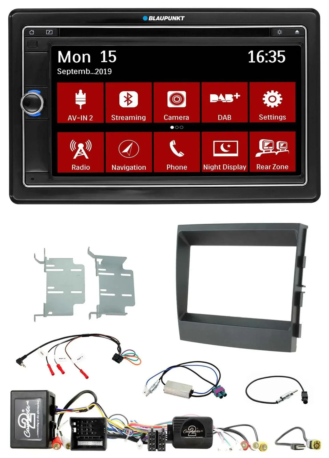 Blaupunkt 2DIN USB DAB Lenkrad Bluetooth TMC Navigation für Porsche Panamera MOS