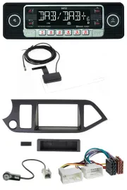Dietz DAB Bluetooth USB MP3 Autoradio für Kia Picanto ab 2011 Start-Stop
