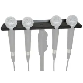 Gator Frameworks Multi Microphone Holder fits (4) Mics [GFW-MIC-4TRAY]