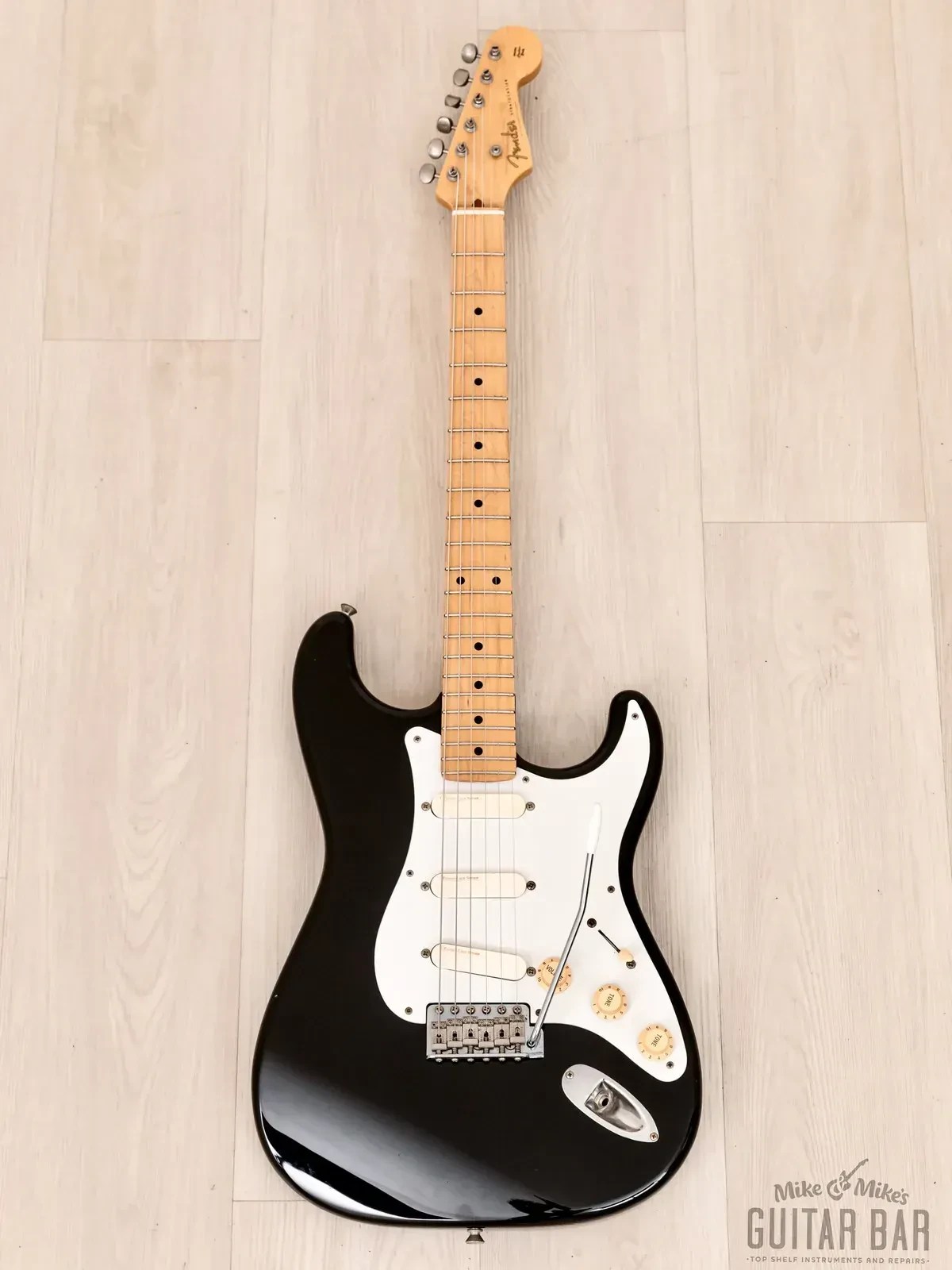 Электрогитара Fender Stratocaster 1954 Vintage Reissue ST54-95LS SSS Black w/gigbag Japan 1999