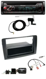 Pioneer DAB CD Lenkrad USB Bluetooth Autoradio für Fiat Idea 2006-2012 schwarz