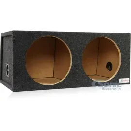 Atrend 12DM 12" Dual Hatchback Style Medium Sealed Subwoofer Enclosure Box