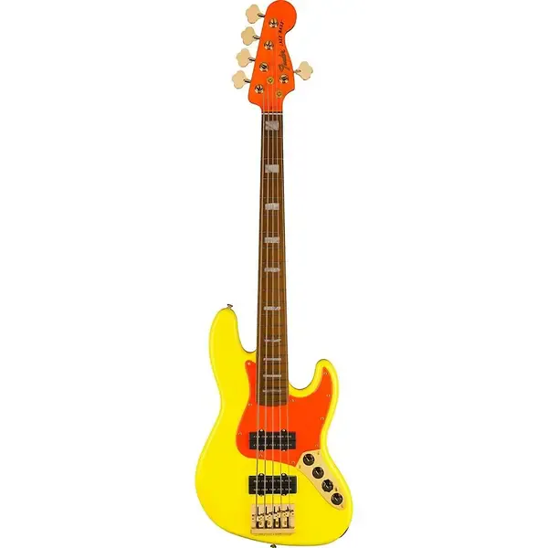 Бас-гитара Fender MonoNeon Jazz Bass V Fluorescent Yellow