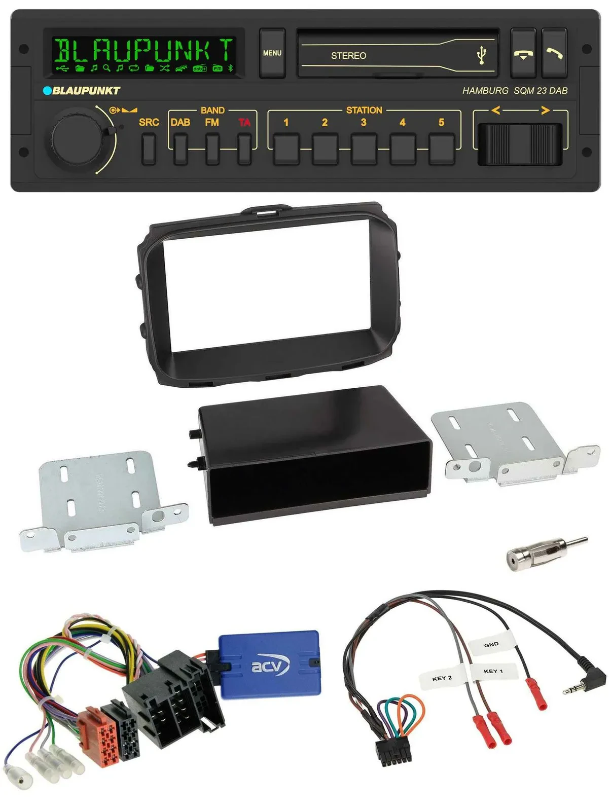 Blaupunkt USB DAB Bluetooth Lenkrad Autoradio für Alfa Romeo Giulietta 2013-2021