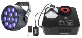 Chauvet DJ GEYSER P5 DMX RGBA+UV Fog Machine Fogger+Remote+Par Can Blacklight