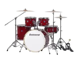 LC196-3 Accent Pro Барабанная установка, красная, 2 коробки, Ludwig