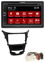 Blaupunkt Bluetooth DAB 2DIN USB DVD MP3 Autoradio für SSangYong Korando ab 2013