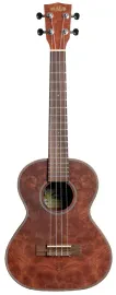 KALA KA-CHOC-BUR-T - Chocolate Exotic Burl Tenor Ukulele, with Bag (UB-T) (B-War