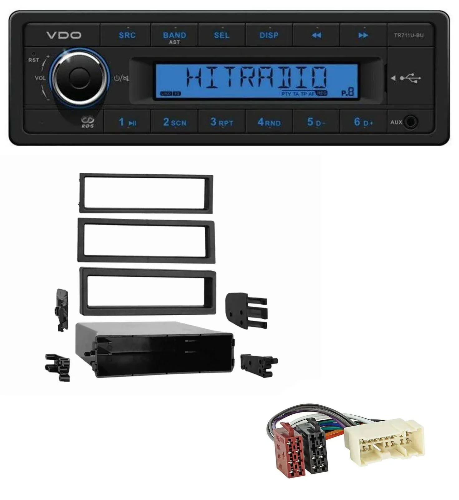 Автомагнитола для Nissan Xterra (2000–2004) VDO 1 DIN, USB, AUX, MP3