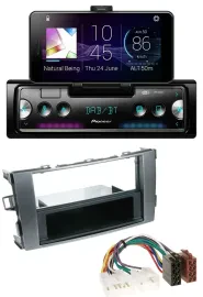 Автомагнитола для Toyota Auris (2007–2012) Pioneer USB, MP3, Bluetooth, DAB антрацит-серый