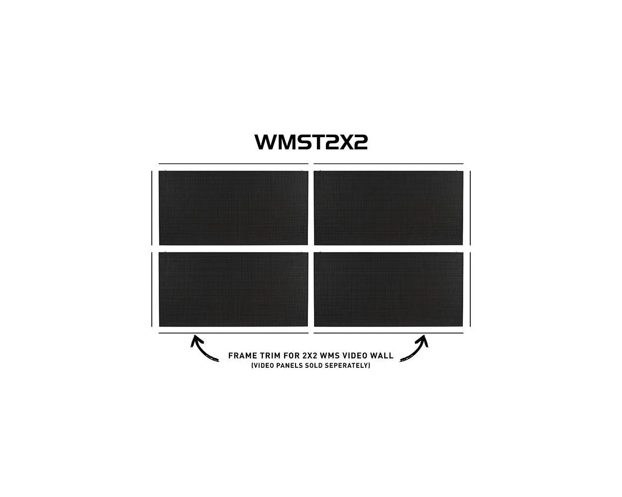 American DJ WMST2X2 Frame Trim Kit for 2x2 WMS Series Video Wall